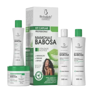 Kit Capilar Mamona e Babosa 4 itens