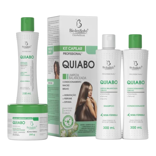 Kit Capilar Quiabo 4 itens