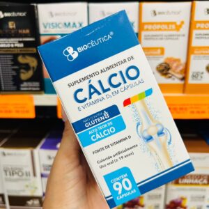 Cálcio e Vitamina  D3 90cps BIOC