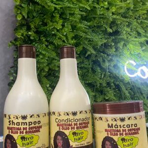 Kit Afro Hair Cachos Maycrene 3 Itens 500g