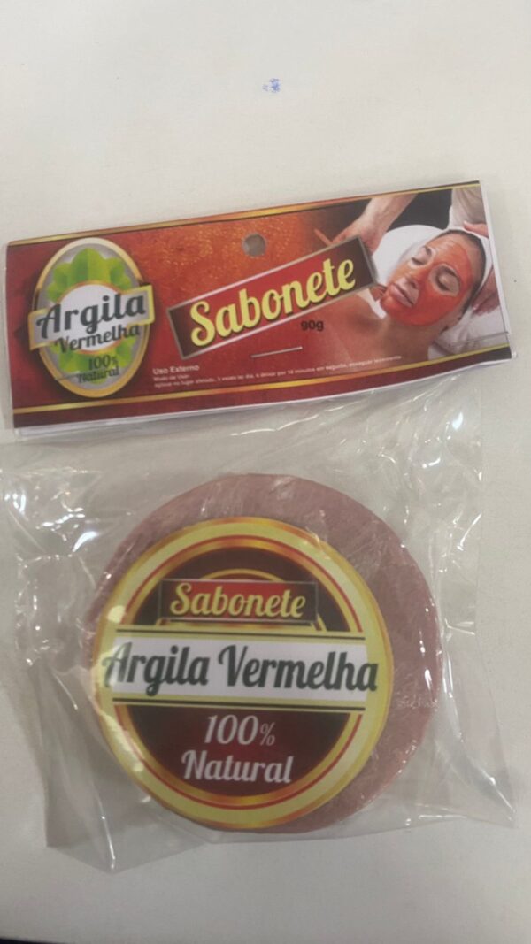 SABONETE ARGILA VERMELHA -90g