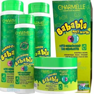 Kit Capilar Babablu Maçã Verde 4 Itens