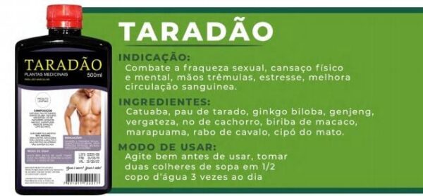 Taradão 500ml - Natuvida