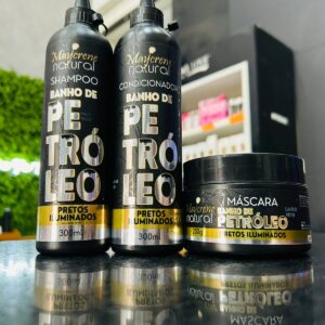 Kit Capilar 3 Itens Banho De Petróleo