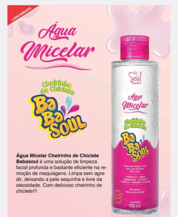 AGUA MICELAR BABASOUL SOUL COSMÉTICOS 250ml