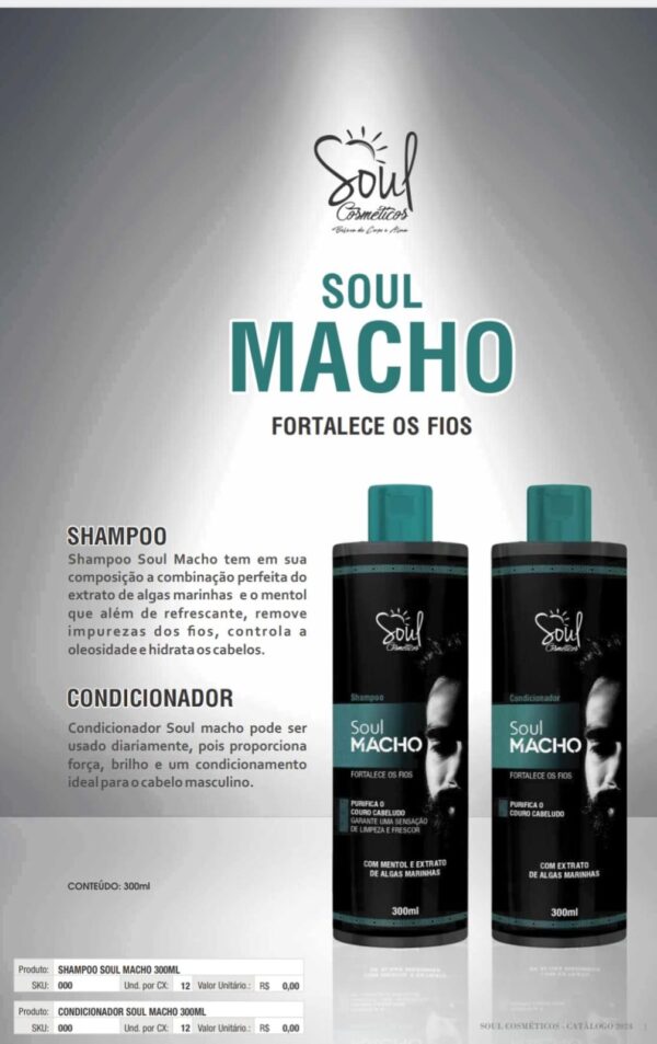 KIT SHA E COND. SOUL MACHO 300ml