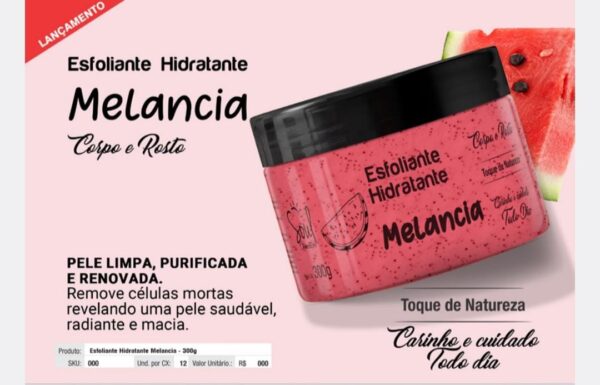 HIDRATANTE ESFOLIANTE DE MELANCIA SOUL COSMETICOS 300gr
