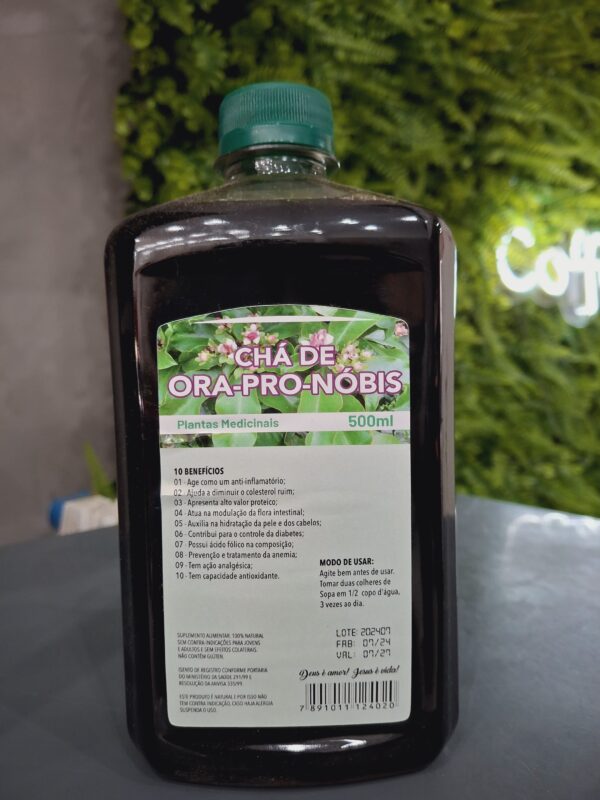 Chá de Ora Pro Nóbis 500ml - Natuvida
