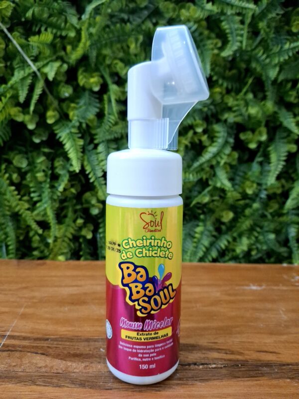 MOUSSE MICELAR BABASOUL EXTRATO DE FRUTAS VERMELHAS 150ML