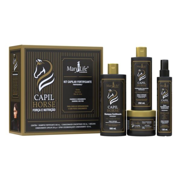 Kit Capilar 4 Itens Fortificante Capil Horse MARYL