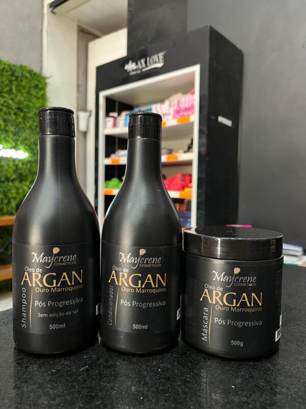 KIT 03 ITENS ARGAN POS 500G MAYCRENE
