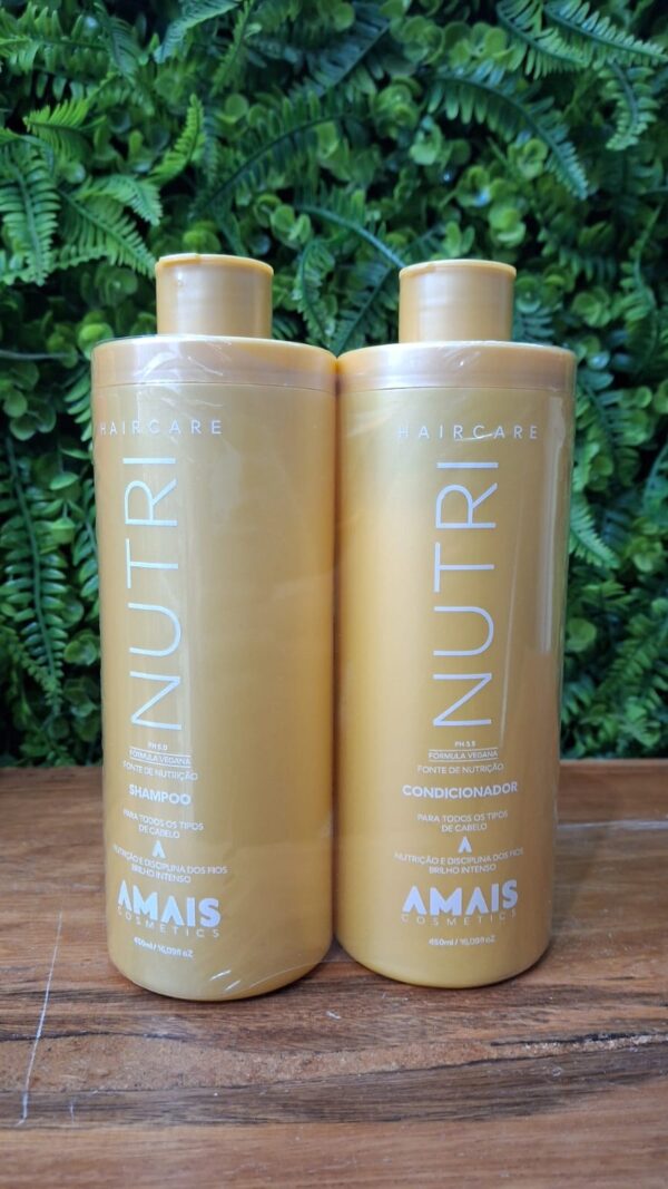 Kit Shampoo + Condicionador Nutri Amais Cosmetics - 450ml cada