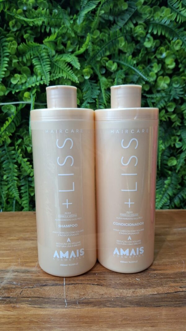 Kit Shampoo + Condicionador Liss Amais Cosmetics - 450ml cada