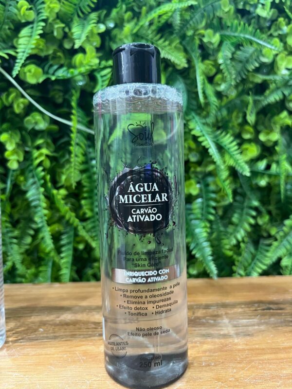 Água Micelar Carvão Ativado 250ml SOUL
