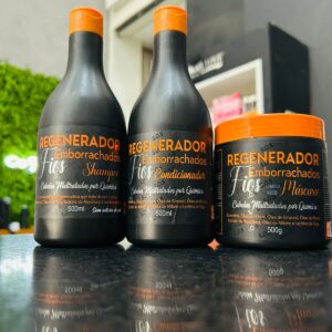 Kit Capilar Regenerador Fios Emborrachados 3 Itens 500g