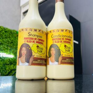 Kit Capilar Manteiga De Cupuaçu e Óleo De Girassol 2 Itens 1 Litro