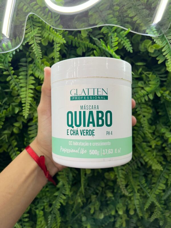 Máscara De Quiabo E Chá Verde 500g