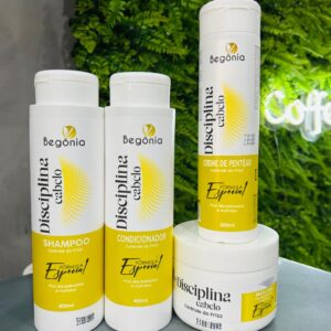 Kit 4 Itens Disciplina Cabelo - Begônia