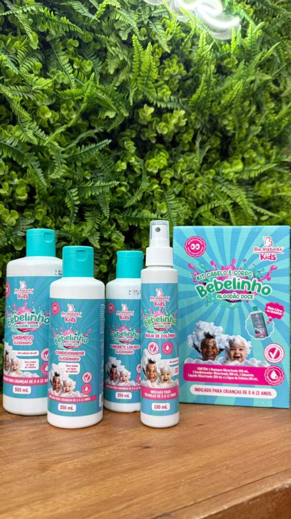 Kit 4 Itens Bebelinho Algodão Doce BIO