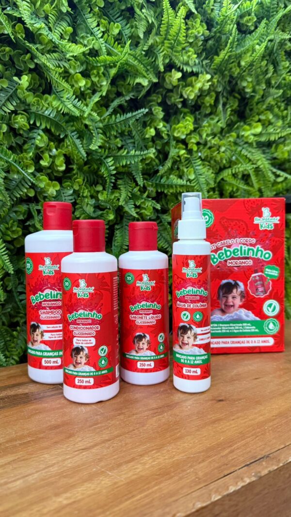 Kit 4 Itens Bebelinho Morango BIO