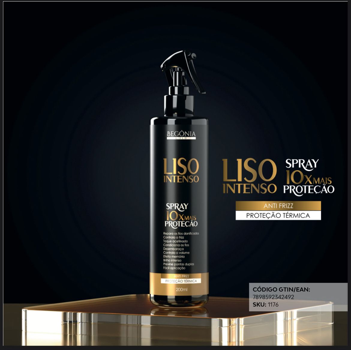 Spray Liso Intenso 200ml - Begônia