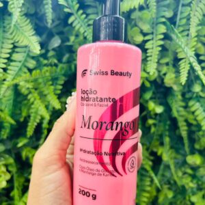 Loção Hidratante Corporal e Facial Morango 200g - SW
