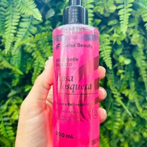 Sabonete Líquido Corporal e Facial Rosa Mosqueta 200ml - SW