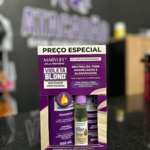 KIT 3 itens  matizador profissional - VIOLETA BLOND