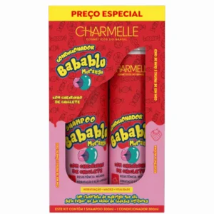 KIT SH+COND 300G BABABLU MORANGO - CHARMELLE COSM.