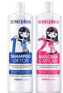 BONEQUINHA - KIT Sampoo Detox & Máscara Capilar 1000ml