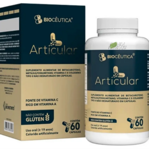 ARTICULAR SUPLEMENTO ALIMENTAR DE BETACAROTENO , METILSULFONILMETANO , VITAMINA C E COLAGENO EM CAPS ( 60 CAPSULAS ) - BIOCEUTICA