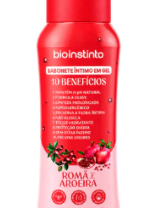 SABONETE INTIMO EM GEL 10 BENEFICIOS ROMA E AROEIRA 200ML - BIO INSTINTO